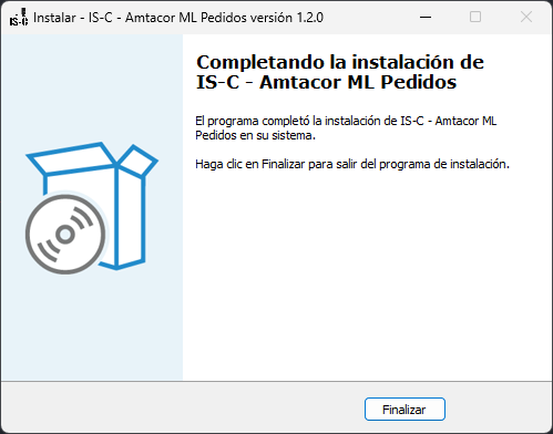 Pantalla de instalación 2
